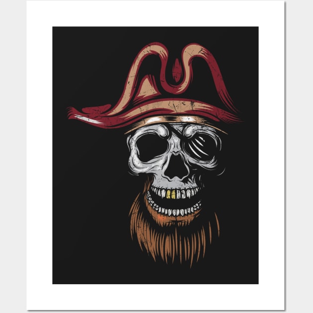 Pirate Tee - Corsairs! Wall Art by KennefRiggles